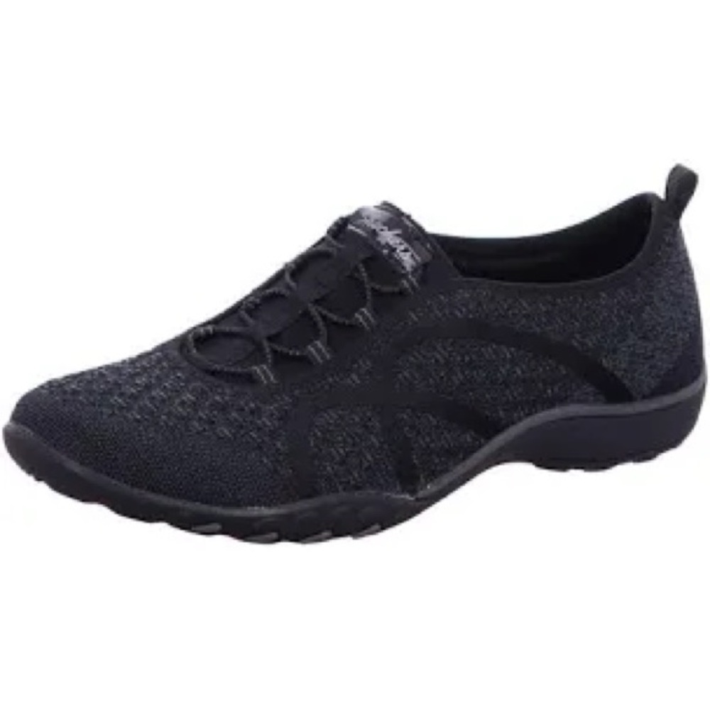 Skechers Breathe easy fortune knit‎ sneakers black size 6